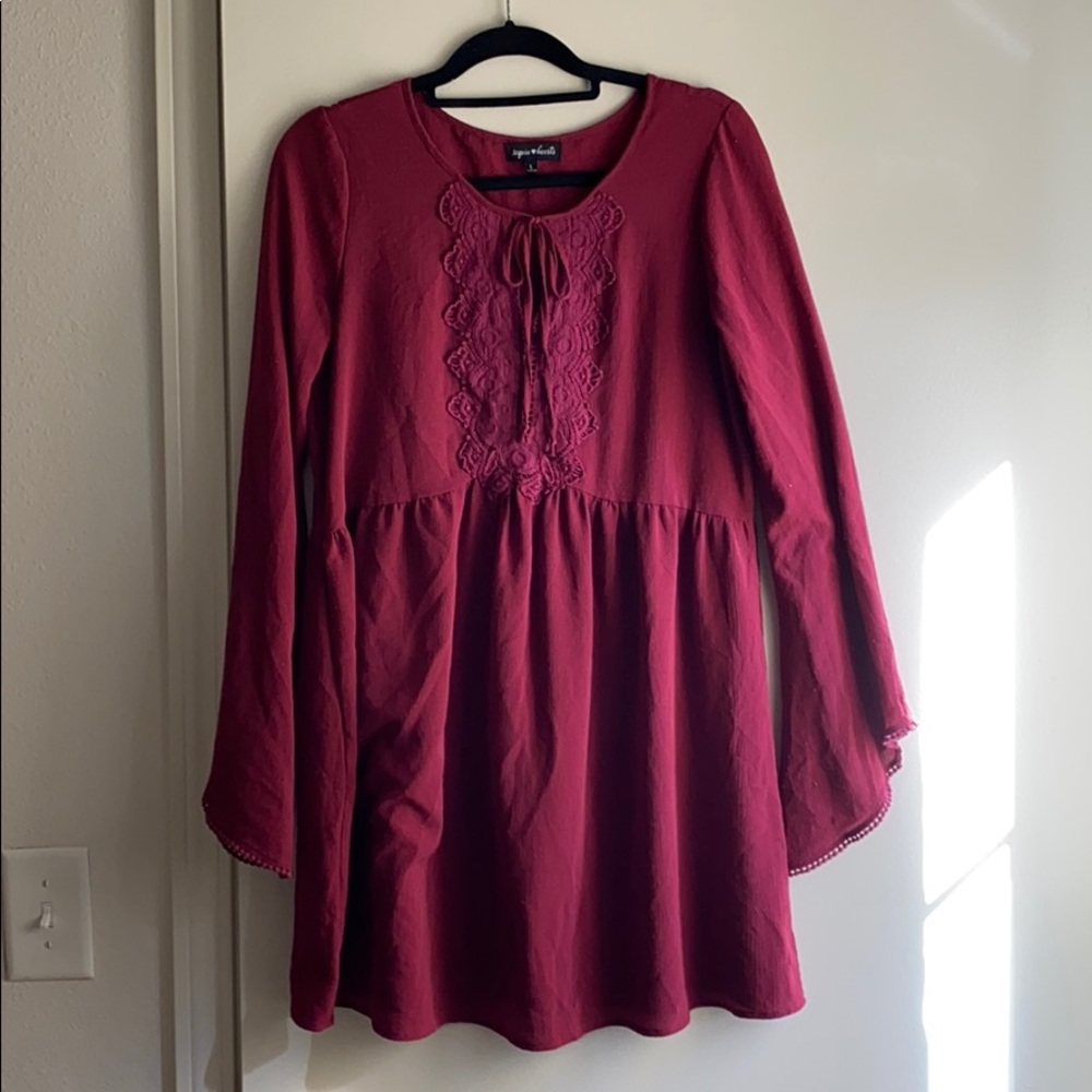 Bell sleeve dress